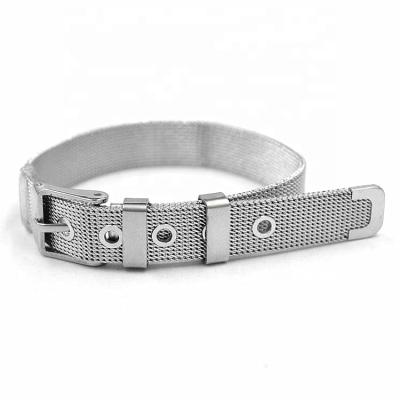 China Custom Comfortable Fashion Stainless Steel Jewelry Bracelet Mesh Watch Band Strap for sale