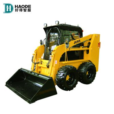 China JC65 Mini Skid Steer Loader com Skidsteer Bucket Velocidade máxima 12km/h Potência nominal 55Kw à venda