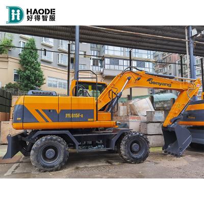 Chine Excavateur à roues de 15 tonnes Ft155w Jyl615e Gel150 avec dérives Excavateur à rouleaux de type mobile à vendre