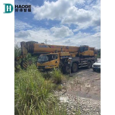 China HAODE XCMG 80-5 de segunda mano grúa tractor para terrenos accidentados con motor WP12375E40 en venta