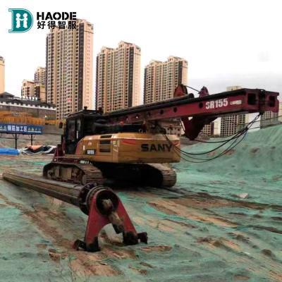 China HAODE Sany SR155 Gebruikt Crawler Hydraulisch Rotary Drilling Rig voor Foundation Engineering Te koop