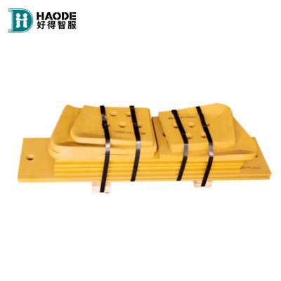 China HAODE Manufacture SD13/SD16/SD22/SD32/SD42 Double Bevel Flat Motor Grader Blade Cutting Edge in geel Te koop