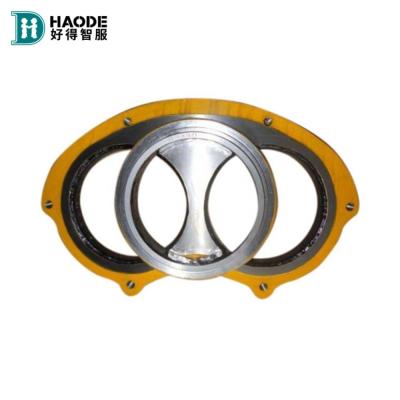 China Betonpomptruck Spare Parts Wear Spectacle Plate en snijring voor uw markt Te koop