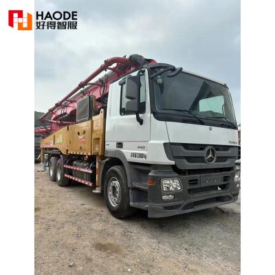 China Quality Benz Chassis 49m Sanys Truck-mounted Concrete Pump Boom Placer for sale