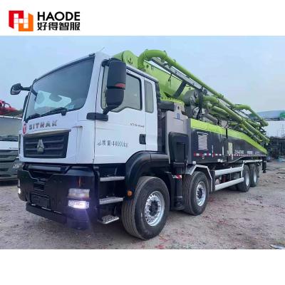 China 2021 Used Perfect Condition Mercedes Benz Chassis Truck 63m Boom Zoomlion 63X-7rz Concrete Pump Trucks for Sale for sale