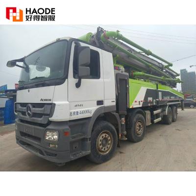 China 56m Construction Machinery Concrete Equipment Concrete Placing Boom Beton Pumping Machine Used Concrete Pump Truck for sale