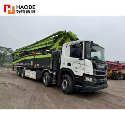 China 2021 Zoomlion Scania 63m (5 axle) Used Concrete Pump Truck 332KW Power Diesel Earth Pump Trucks for sale