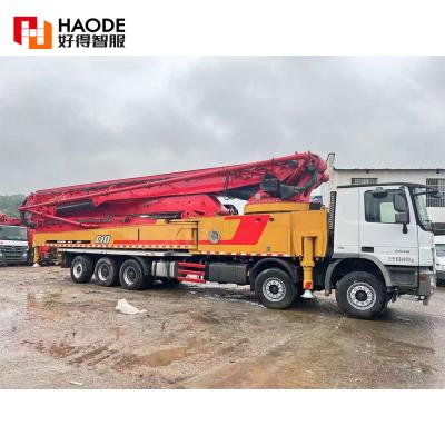 China Good Partner SANY 72m mounted trailer price putzmeister spare parts used mobile sale concrete pump truck for sale