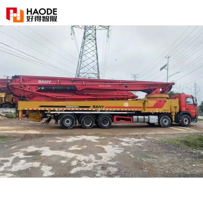 China 2021 Second Hand Sym5540thbv Sany 68 Meter Concrete Pump Truck 62m 63m 68m Boom Pumping Machine Putzmeister Pumps for sale