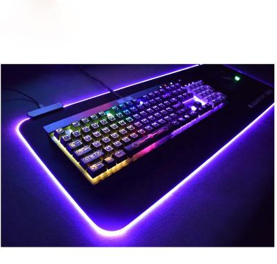 China Low Value To Advertise Gift Factory OEM Extended Mouse Pad Large Led Flat Rubber Gaming Mouse Pad RGB Mouse Pad for sale