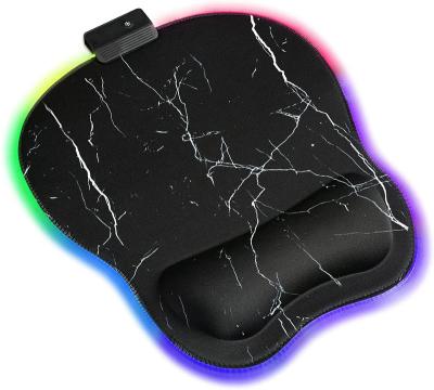 China With Custom Wrist Rest Factory Logo RGB Mouse Pad for sale