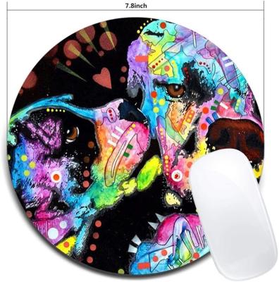 China Custom Personalized Promotional Gifts Natural Rubber Circle Sublimation Mouse Pad Round for sale