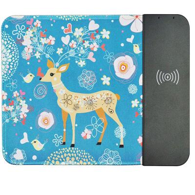 China Anti-skid Fast Radio Mouse Pad Charger Mouse Pad Mat Pad Leather Mouse Pad for sale