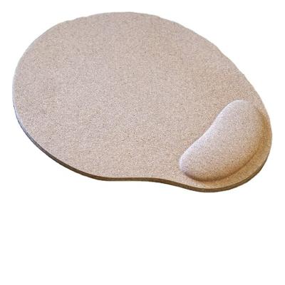 China New Product Customized Wrist Protector Support With Hand Wrist Rest Cork Material Mouse Pad for sale