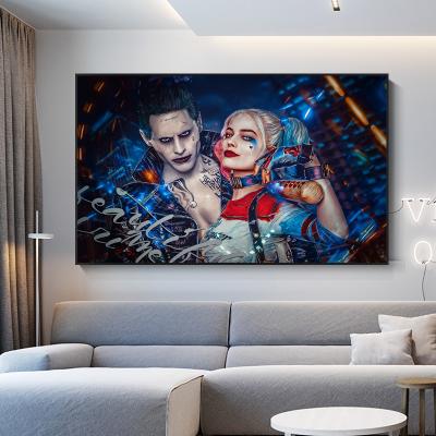 China Abstract Crazy Harley Quinn Poster Canvas Painting Cuadros Crazy Wall Art Fine Art Picture Movie For Living Room Home Decor for sale