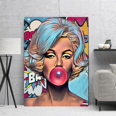 China Bubble Lobby Goddess Canvas Painting Wall Room Decor Posters Abstract Wall Art Decoration for sale