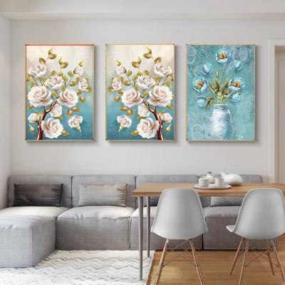 China Luxury Abstract Landscape Flower Plants Picture Modern Canvas Oil Painting Wall Art Picture Poster Living Room Home Decor for sale