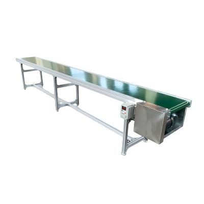 China Automatic PVC Telescopic Food Grade Industry Customized Large Capacity Heat Resistant Flat Belt Conveyor for sale