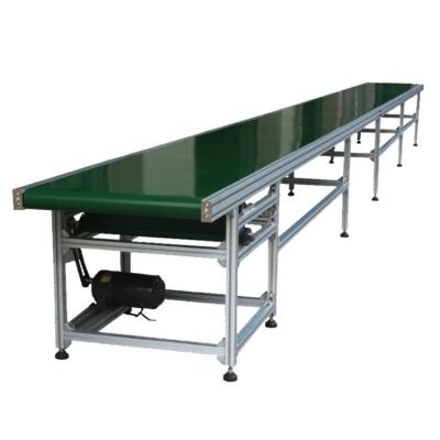 China Heat Resistant Speed ​​Adjustable Powered Green Food Grade PVC Belt Conveyor for sale