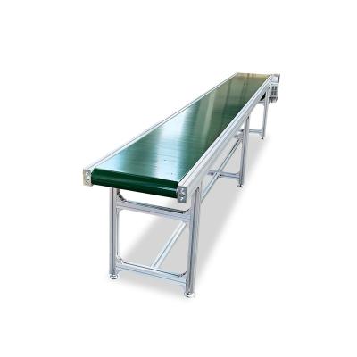 China Heat Resistant Speed ​​Adjustable Stable Green Food Grade PVC Belt Conveyor For ? Mountain range for sale