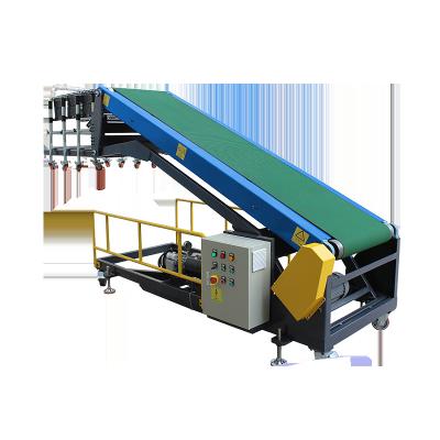 China Heat Resistant Hot Selling Telescopic Climbing Conveyor And Loader For Shoes And Bags for sale