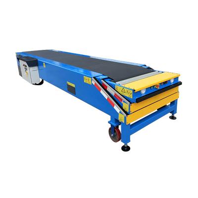 China Heat Resistant Telescopic Extendable Conveyor Belt For Truck Loading Container Unloading Equipment Belt Conveyor for sale