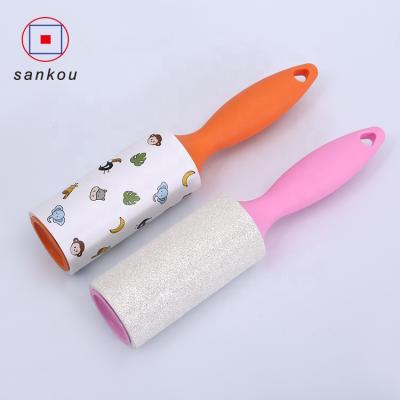 China Paper Manual Dog Roller Cleaning Promotion Fiber Adhesive Roller With Cover for sale