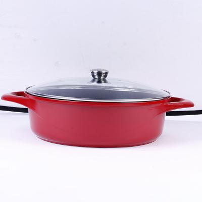 China Hot Selling Kitchen Sustainable High Quality Aluminum Soup Pot Nonstick Cooking Pot for sale