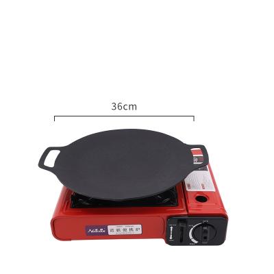 China Healthy Outdoor Camping BBQ Grill Gas Stove Metal Griddle And Grill Vending Hot Pan for sale