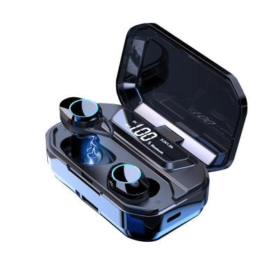 China In-Ear Tws Audifonos Power Bank G02 With LCD Display Wireless Earphone BT 5.0 Noise Canceling Earbudsde for sale