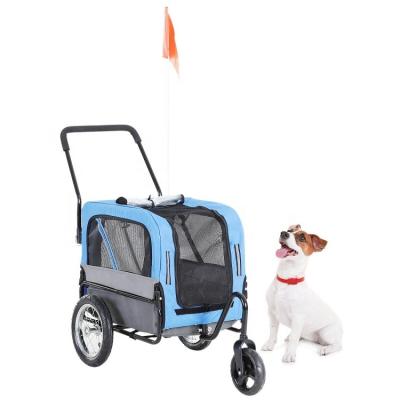 China Pet& Kids Care About Outdoor Activities Kids Bike Trailer Pets Dog Cat Bicycle Trailer Stroller Carrier for sale