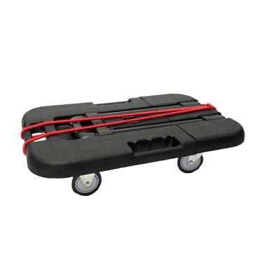 China Store Baseplate Contract Plastic Dolly Trolley Folding Portable Luggage Stretch Cart for sale