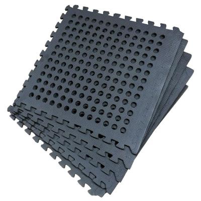 China Washable Utility EVA Foam Home Garden Yard Drainage Locking Holes Floor Mats for sale