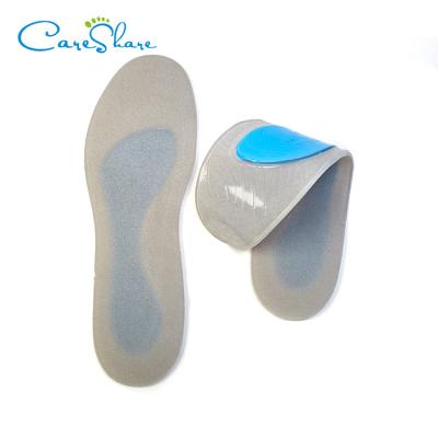 China Shock Absorption Micro-suede Full Gel Gel Men's And Women's Shoes Material Insole For Sports Shoes for sale