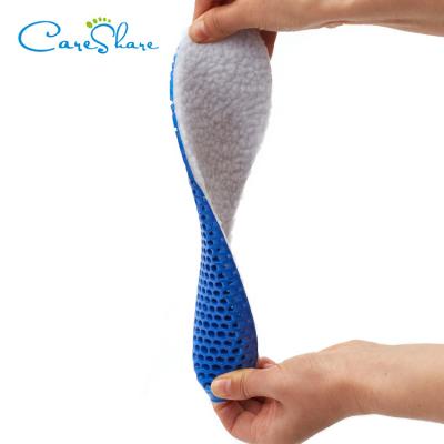 China Warm Felt Shock Absorption Wool Sheep Cushioning Insoles Shoe Pads Breathable Honeycomb Sneaker Inserts Sports Shoe Insole for sale