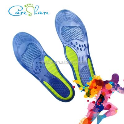 China Washable Comfort Shoe Insole Gel Insole For Sport Running for sale