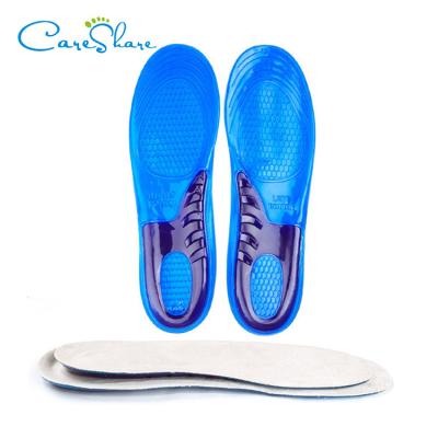 China Shock Absorption/Custom Sports Arch Support Massaging Silicone Gel Insoles Arch Support Orthopedic Plantar Running Insoles For Shoes for sale