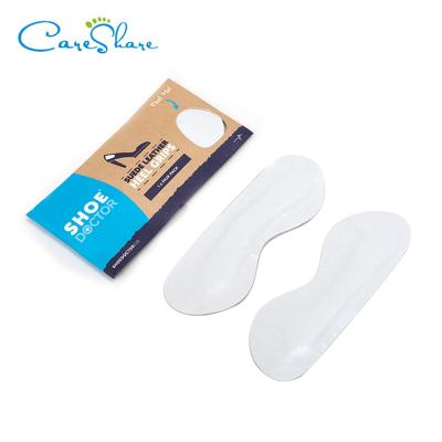 China Soft Shock Absorption Premium Leather Heel Grips Lining Cushions Inserts Protector For Loose Shoes for sale