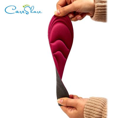 China Shock Absorption OEM Lady 3D Polyurethane Foam Foot Arch Support Orthotic Insoles for sale