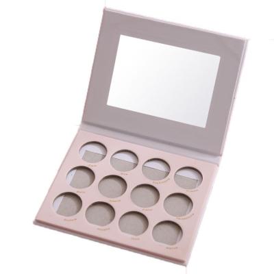 China Recyclable Luxury Empty Eyeshadow Palette Box With Custom Logo Paper Eyeshadow Boxes for sale