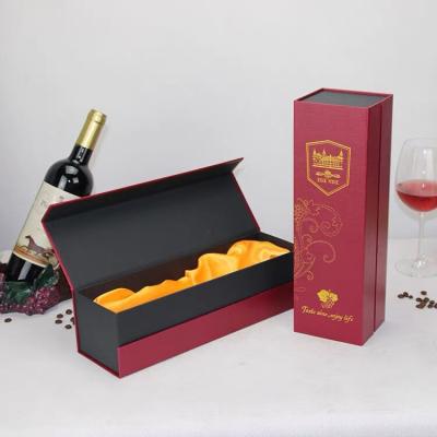 China Recycled Materials Paper Box Luxury Rigid Cardboard Champagne Boxes Wine Box for sale