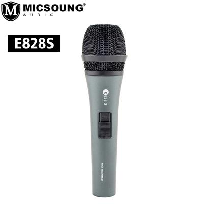 China Handheld Microphone E828s Vocal Dynamic Microphone Wired Cardioid Mic Professional Karaoke Handheld For Studio Recording Hard On-stage Use for sale