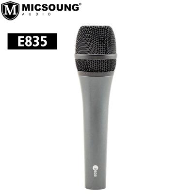 China Professional Handheld Microphone e835 Studio Recording Dynamic Microphone Wired Retro Capsule Mic For Vintage Home Vocal Cardioid KTV for sale