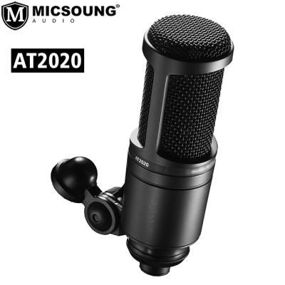 China AT2020 Desktop Condenser Microphone with XLR Microphone Cable Fixture Set for Live Streamiing Podcasting Broadcasting Shure for sale