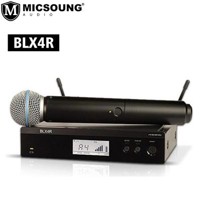 China UHF Handheld Wireless Dual Mics Kit Karaoke Stage System BLX4 BLX288 Microphone BLX4R/PG58/BETA58A/SM58 BETA58 Clear Sound MIC For Shure for sale