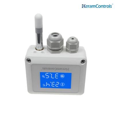 China Air Duct Mounted Temperature Humidity Transmitter Digital Output for sale