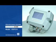 KDP210 RS485 LCD Display Differential Pressure Transmitter For Clean Room