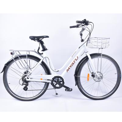 China Standard Super Lightweight Aluminum Tube Seat 700C Electric Road Bicycle for sale