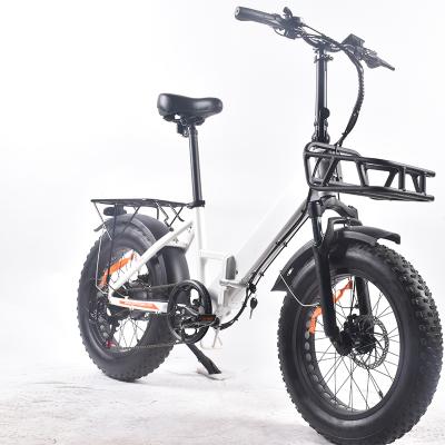 China Aluminum Alloy 26 Inch Folding Hot Electric Beach Cruiser Bike 500W Fat Tire Wheel Drive Bicycle for sale