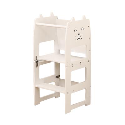 China Solid Wooden Kids Standing Tower For Child Furniture Stool Sight Standing Tower Aid Learning Tower for sale